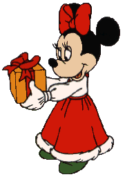 minnie with present